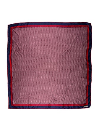 Balmain Silk Striped Scarf