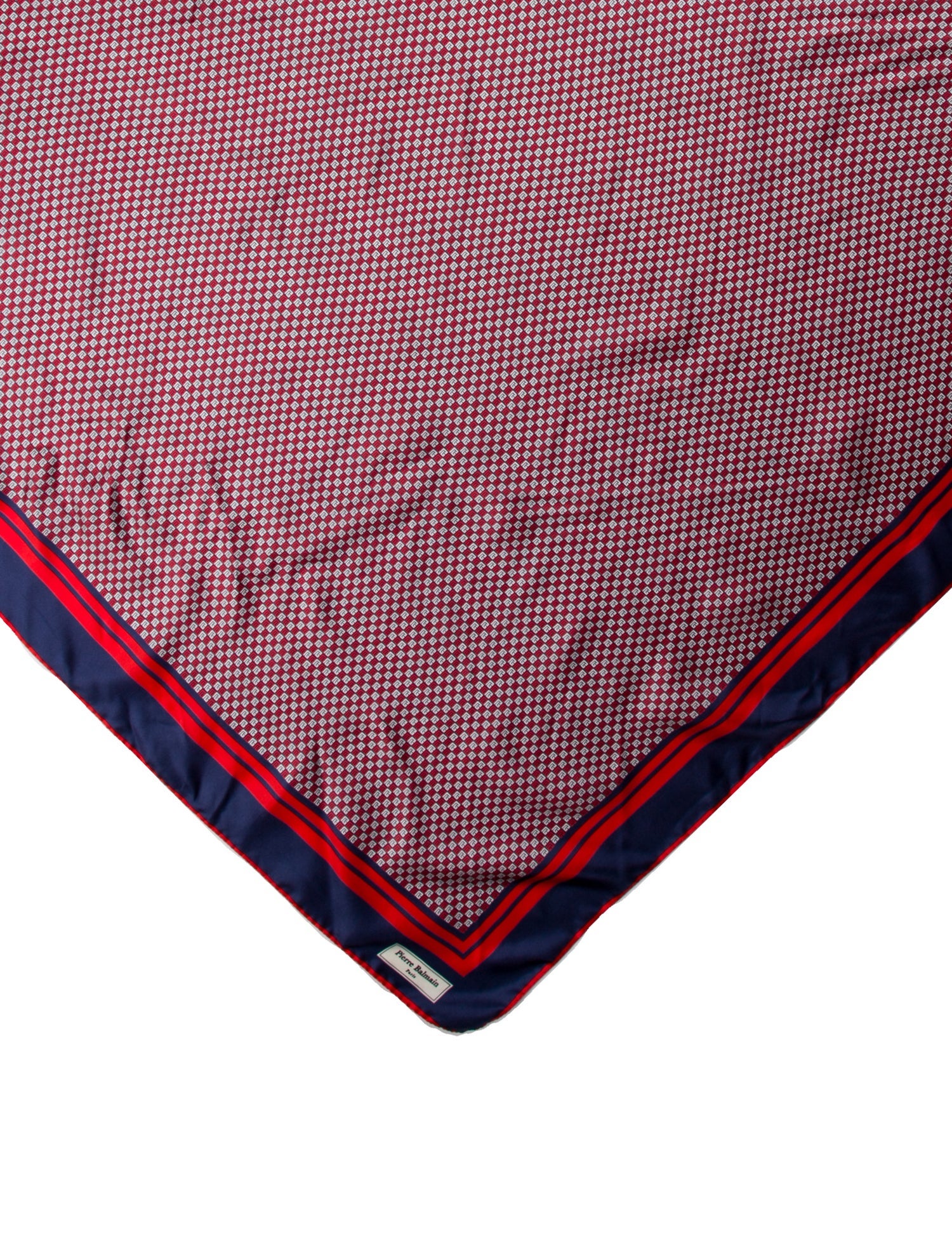 Balmain Silk Striped Scarf