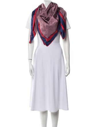 Balmain Silk Striped Scarf