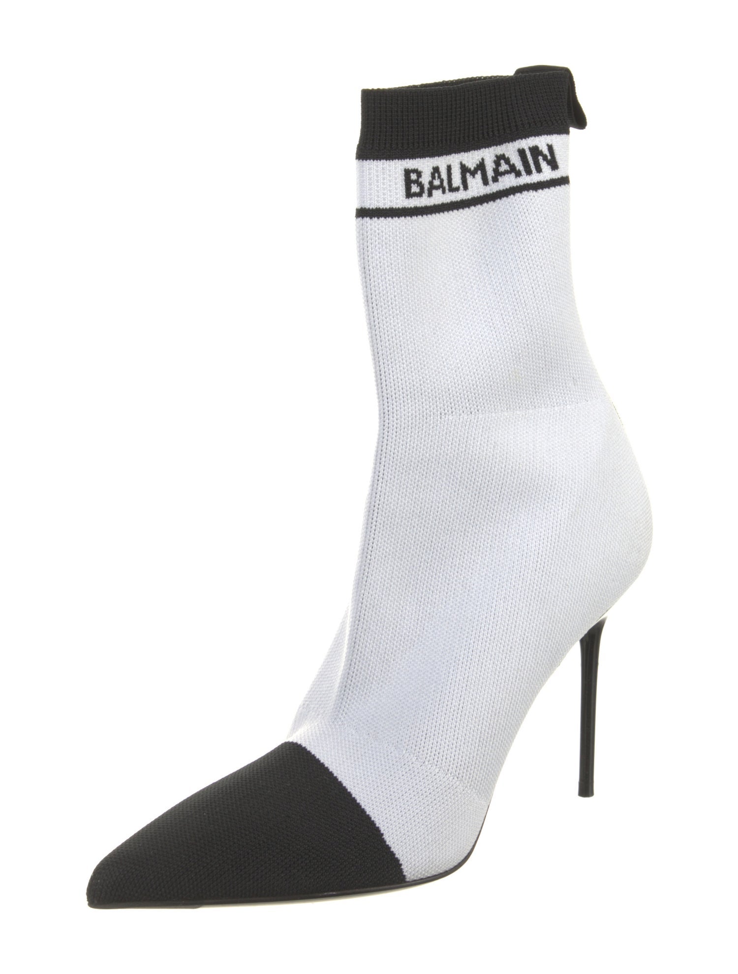 Balmain Colorblock Pattern Sock Boots