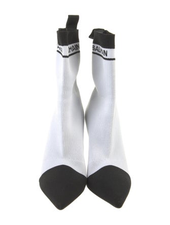 Balmain Colorblock Pattern Sock Boots