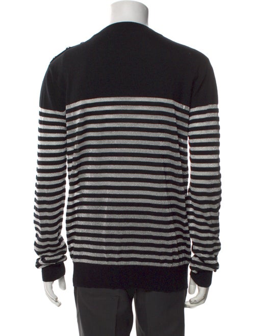 Balmain Virgin Wool Striped Pullover