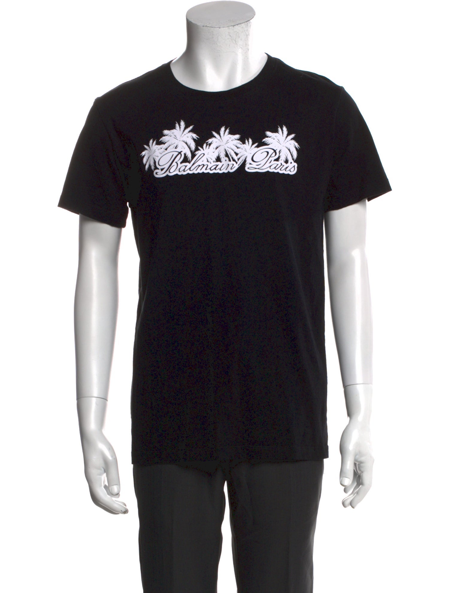 Balmain Graphic Print Crew Neck T-Shirt