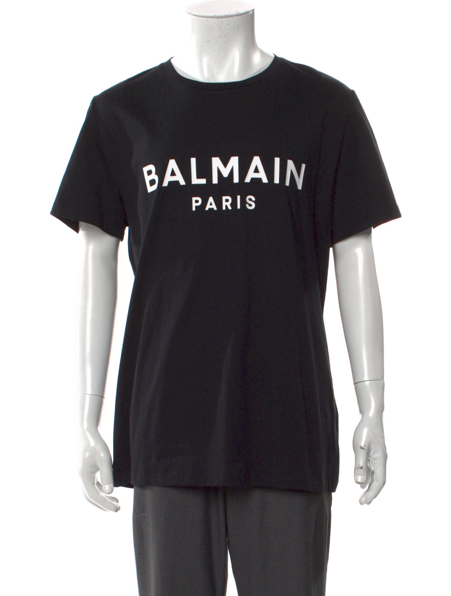 Balmain Graphic Print Crew Neck T-Shirt w/ Tags