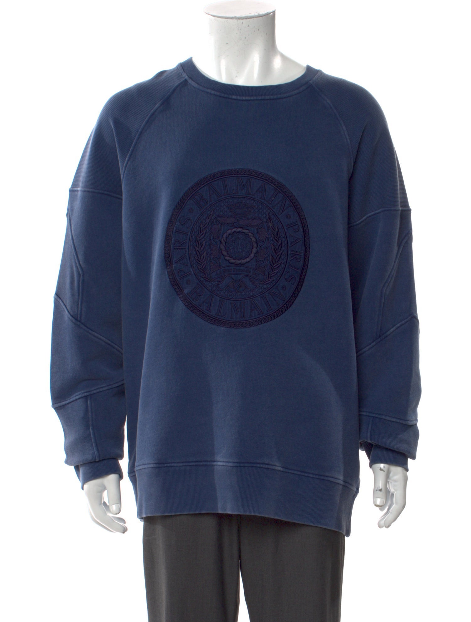 Balmain Graphic Print Crew Neck Sweatshirt w/ Tags