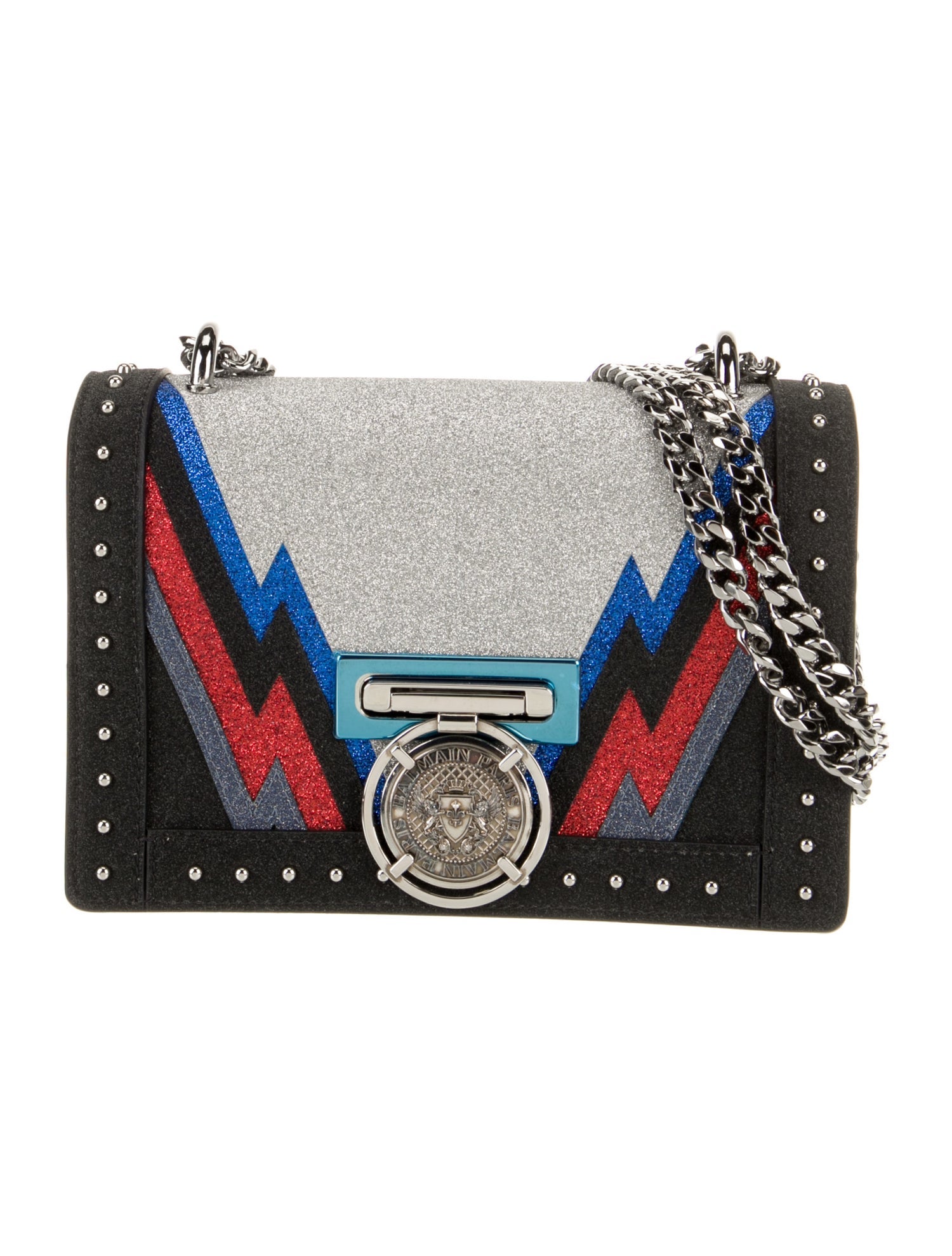 Balmain Glitter Shoulder Bag