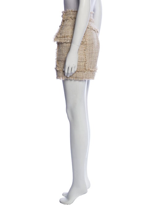 Balmain Tweed Pattern Mini Shorts