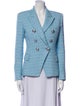 Balmain Tweed Pattern Blazer