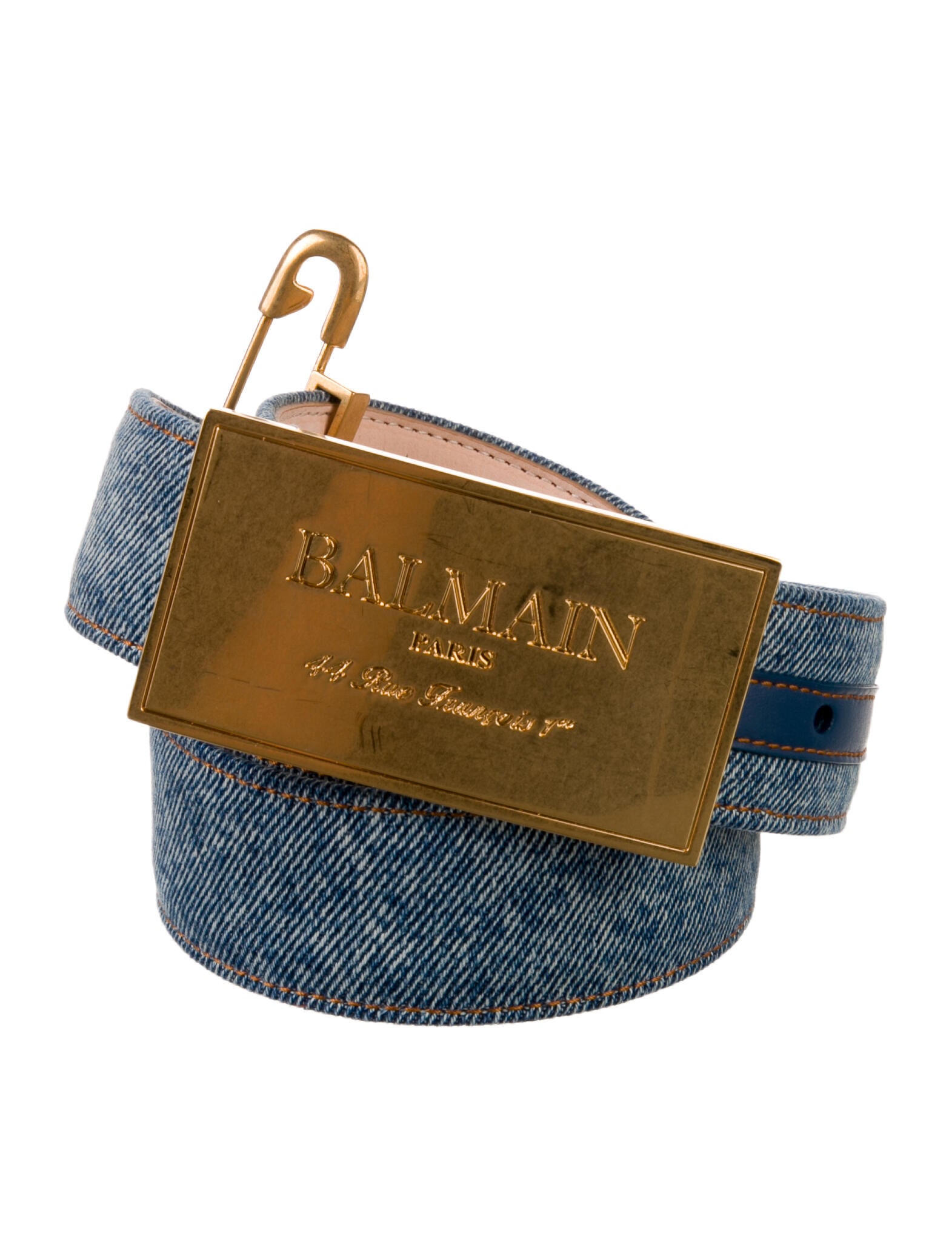 Balmain Denim Waist Belt