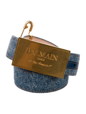 Balmain Denim Waist Belt