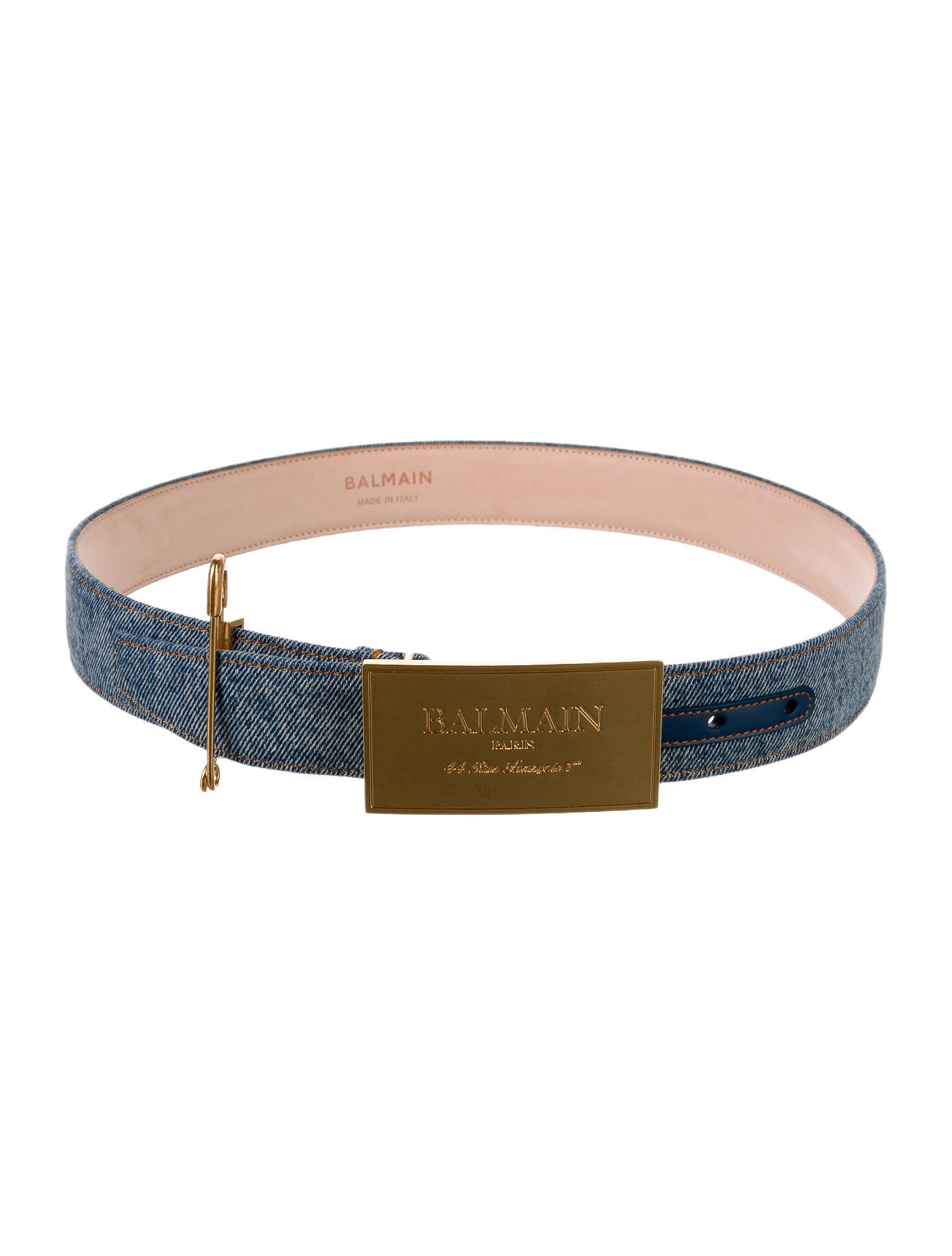 Balmain Denim Waist Belt