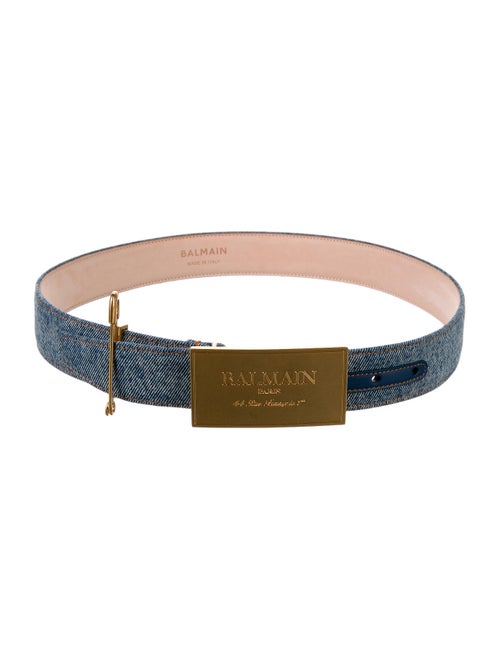 Balmain Denim Waist Belt