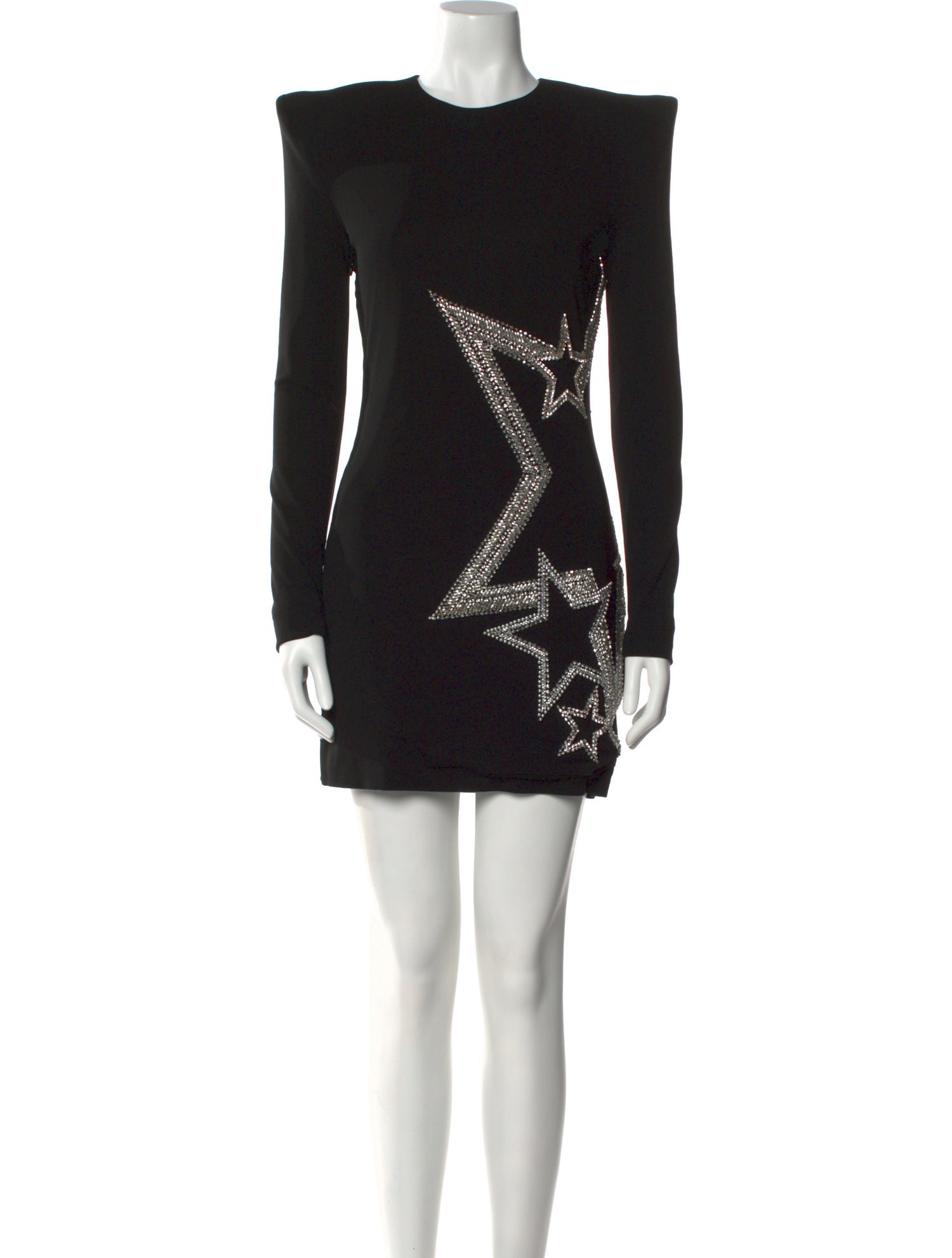 Balmain Crew Neck Mini Dress
