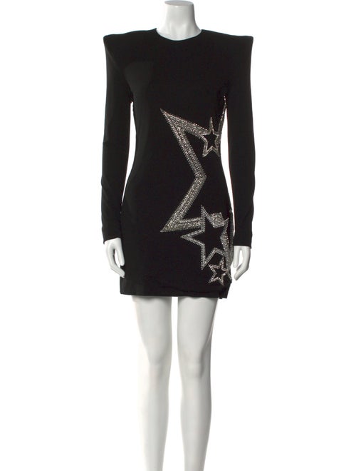 Balmain Crew Neck Mini Dress