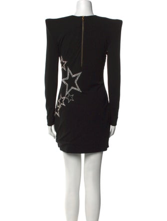 Balmain Crew Neck Mini Dress