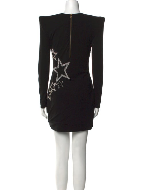 Balmain Crew Neck Mini Dress