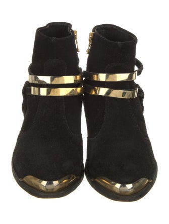 Balmain Suede Western Boots