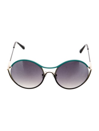 Balmain Round Gradient Sunglasses