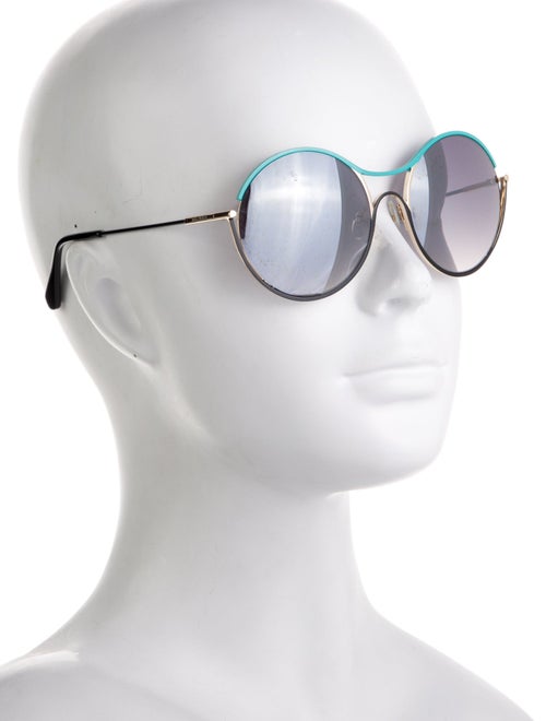 Balmain Round Gradient Sunglasses