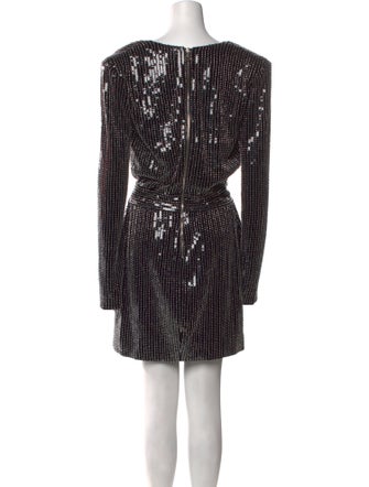 Balmain V-Neck Mini Dress