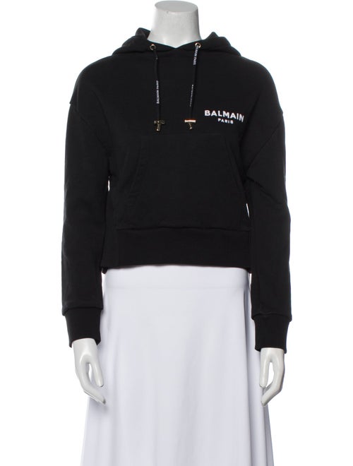 Balmain Graphic Print Crew Neck Sweatshirt