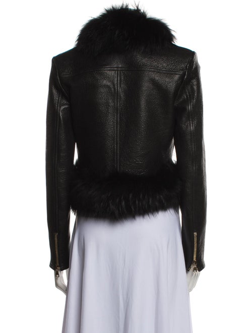 Balmain Lamb Leather Fur Jacket