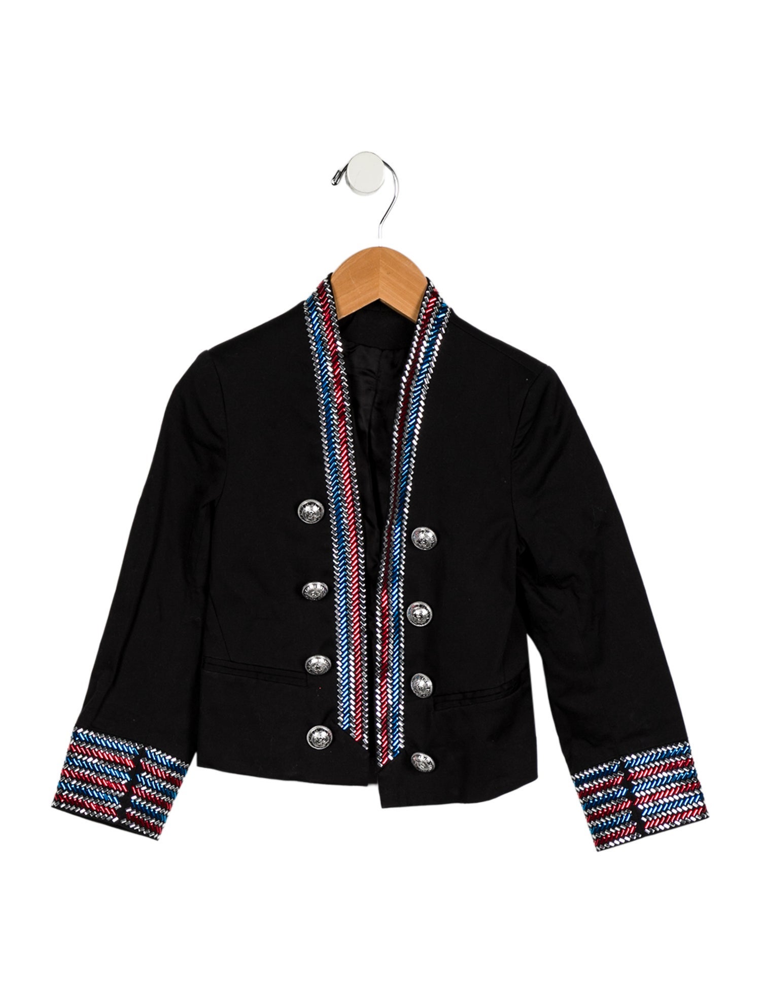 Balmain Girls' Double Breasted Blazer