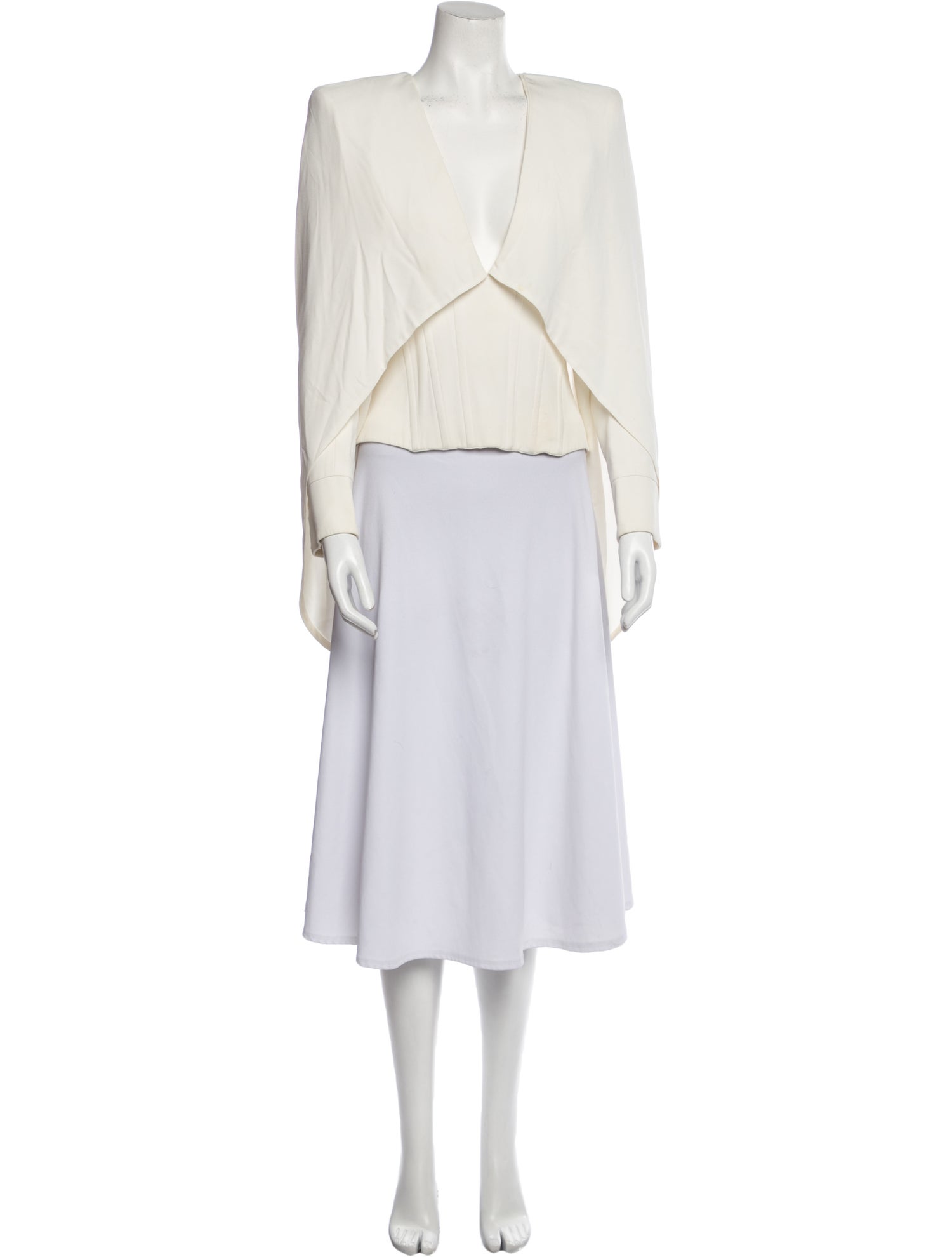 Balmain V-Neck Long Sleeve Blouse