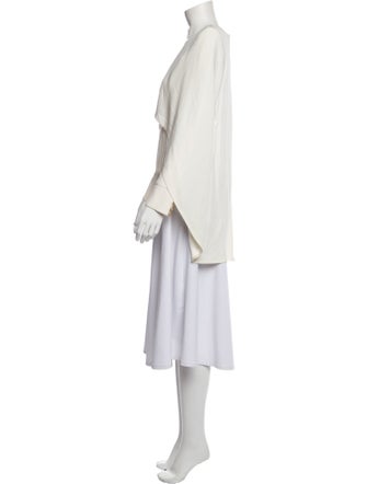 Balmain V-Neck Long Sleeve Blouse