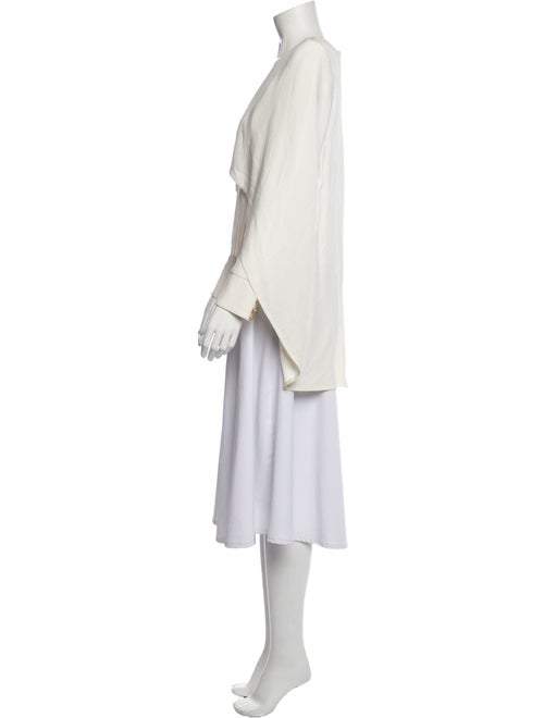 Balmain V-Neck Long Sleeve Blouse