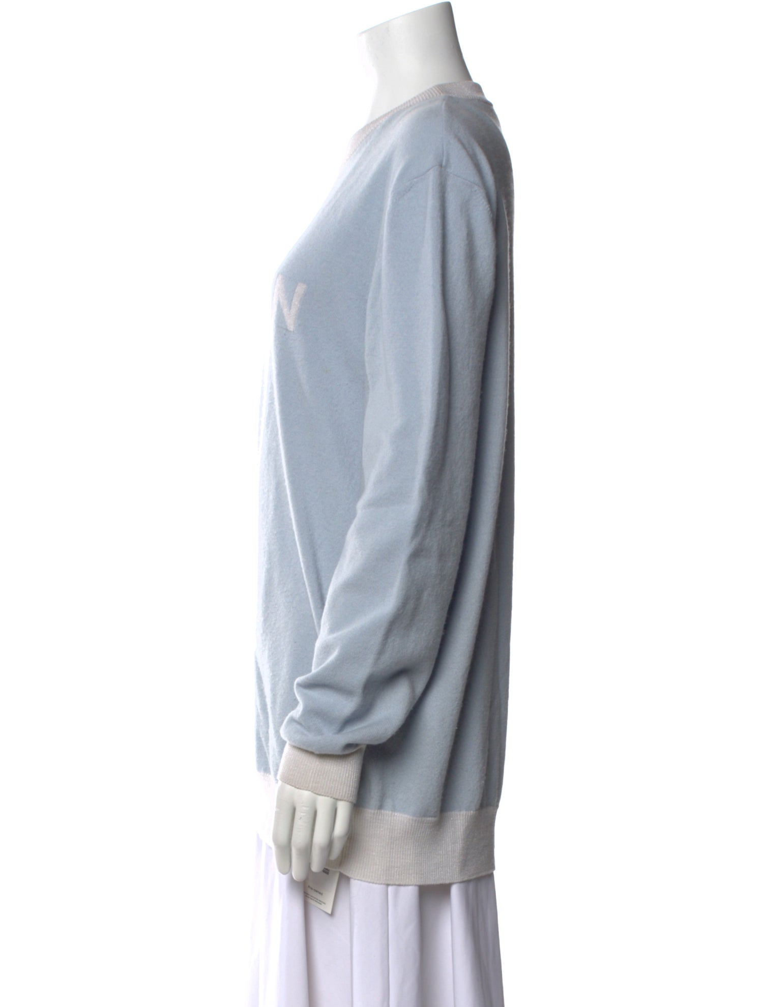 Balmain Virgin Wool Graphic Print Sweater