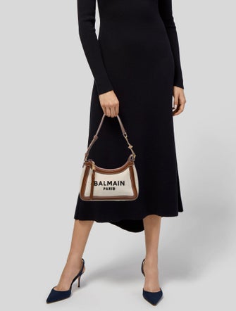 Balmain Canvas Shoulder Bag