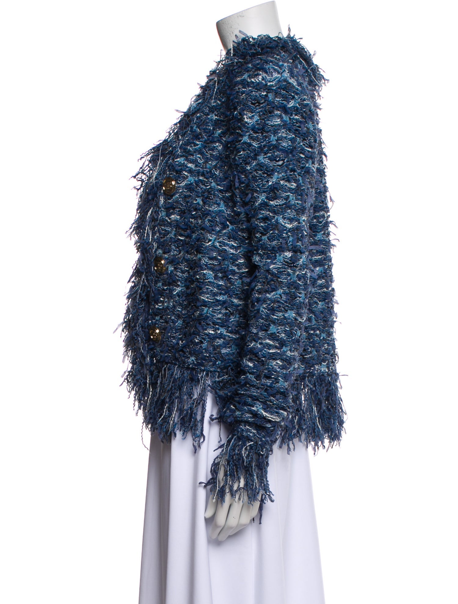 Balmain Tweed Pattern Evening Jacket