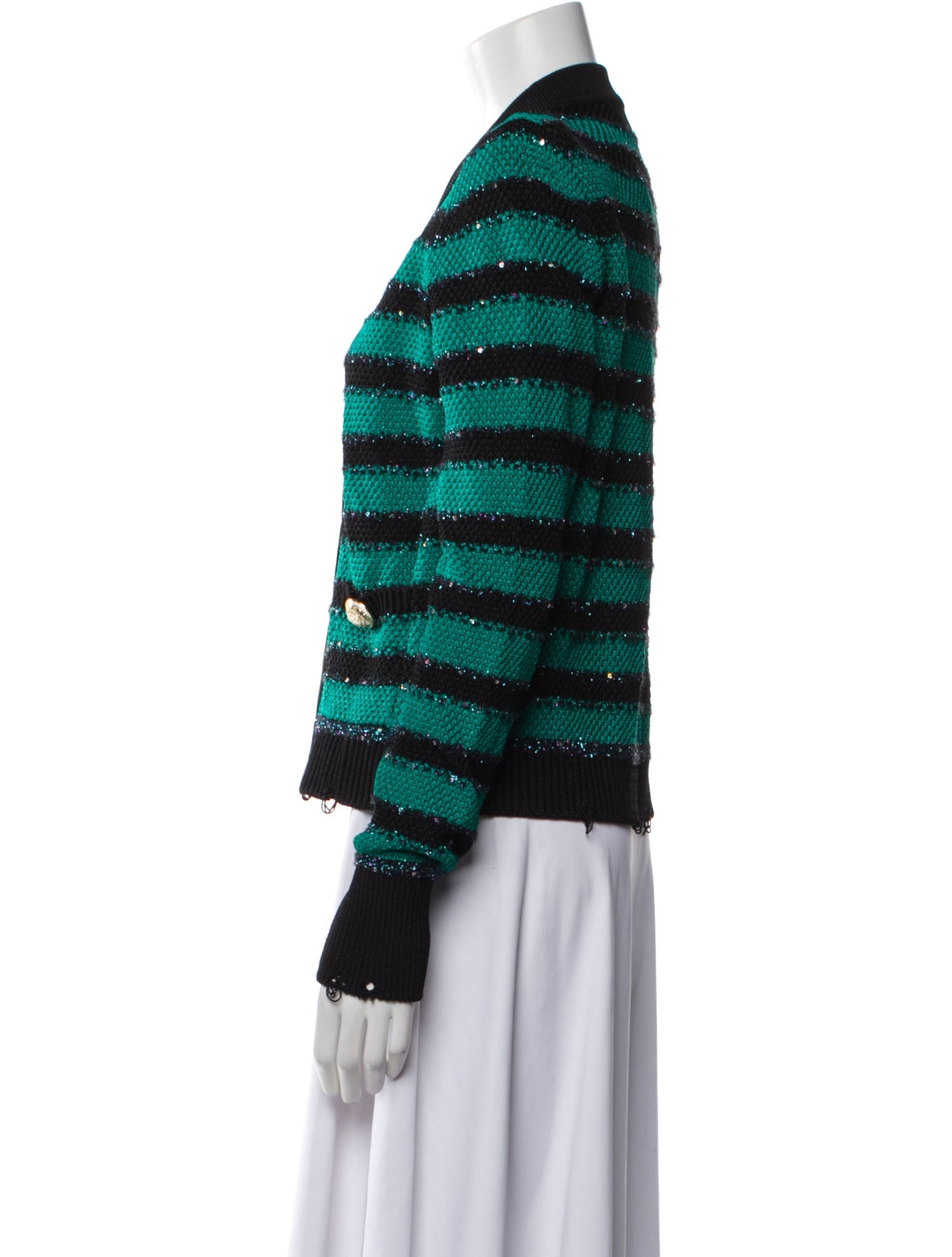 Balmain Striped Evening Jacket