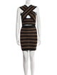 Balmain Wool Striped Skirt Set