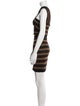 Balmain Wool Striped Skirt Set