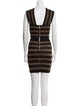 Balmain Wool Striped Skirt Set