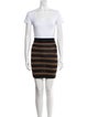 Balmain Wool Striped Skirt Set