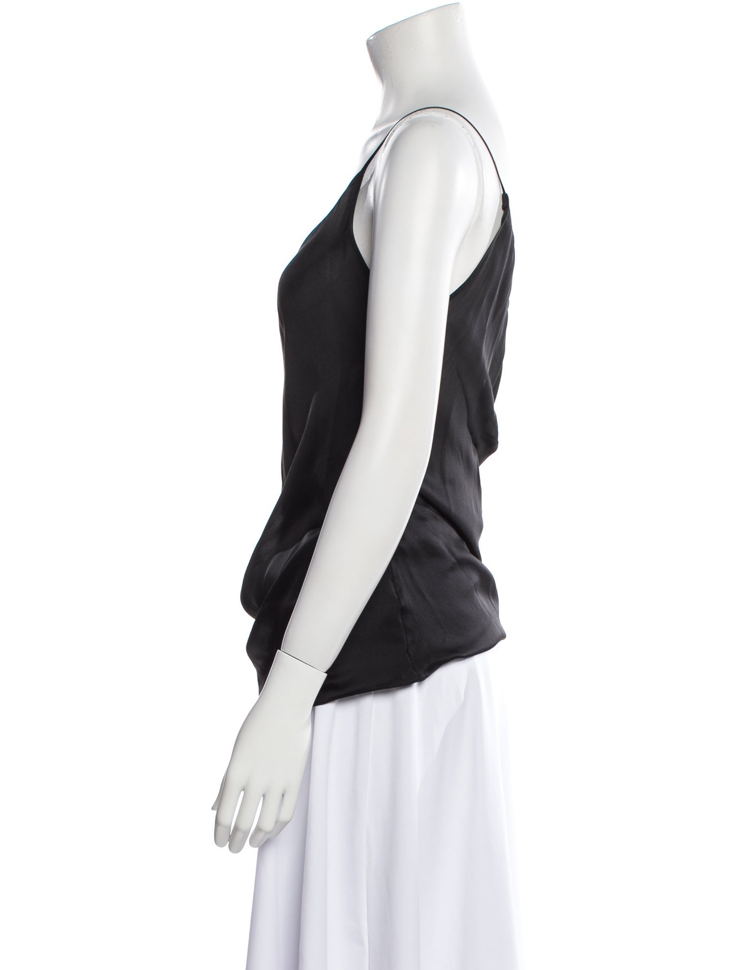 Balmain Silk V-Neck Top w/ Tags