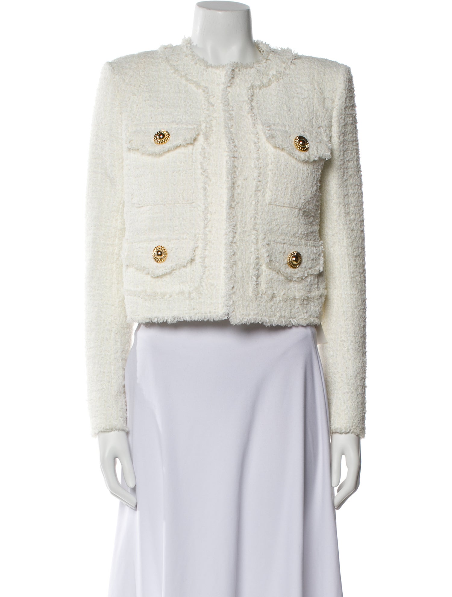 Balmain Nylon Tweed Pattern Evening Jacket