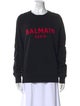 Balmain Graphic Print Crew Neck Sweatshirt