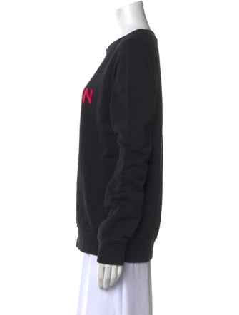 Balmain Graphic Print Crew Neck Sweatshirt