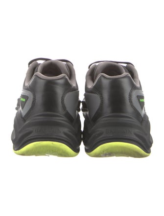 Balmain Leather Printed Sneakers