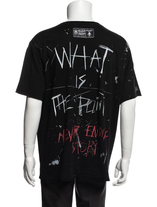 Balmain Graphic Print Crew Neck T-Shirt