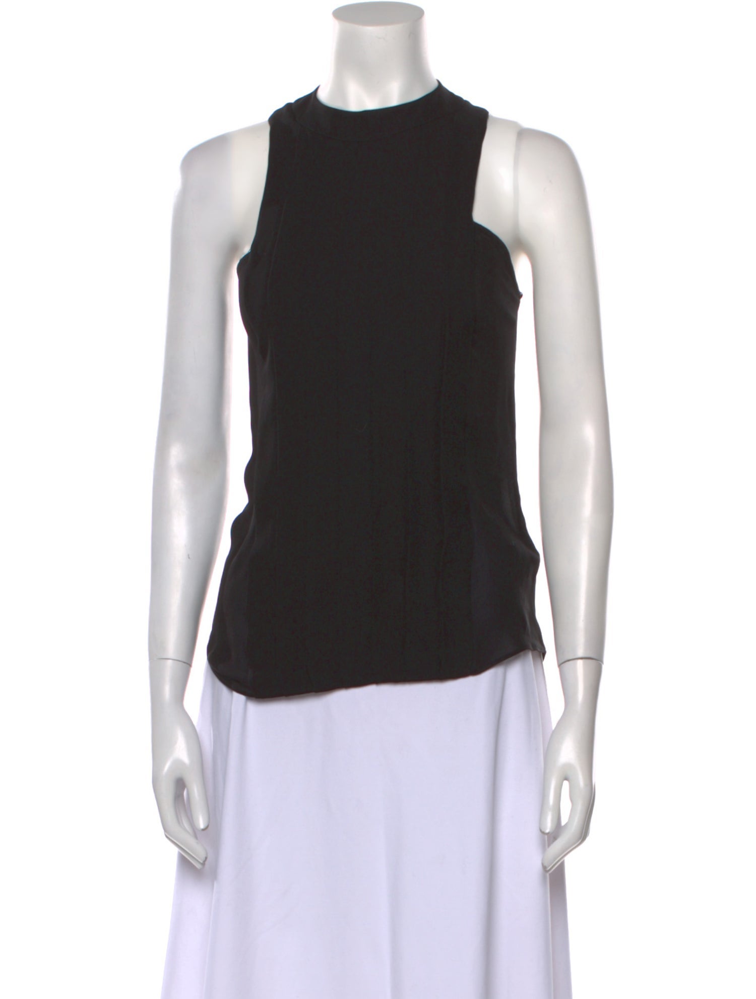 Balmain Silk Crew Neck Top