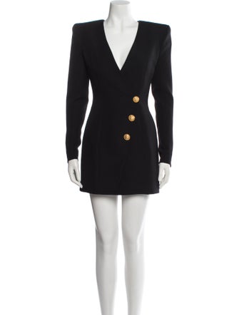 Balmain Wool Mini Dress