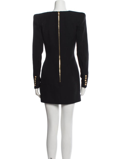 Balmain Wool Mini Dress