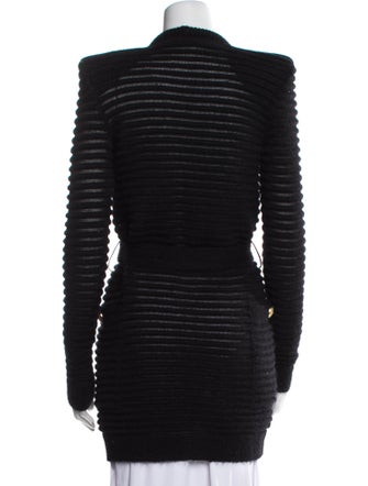 Balmain Mohair V-Neck Sweater