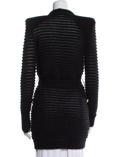 Balmain Mohair V-Neck Sweater