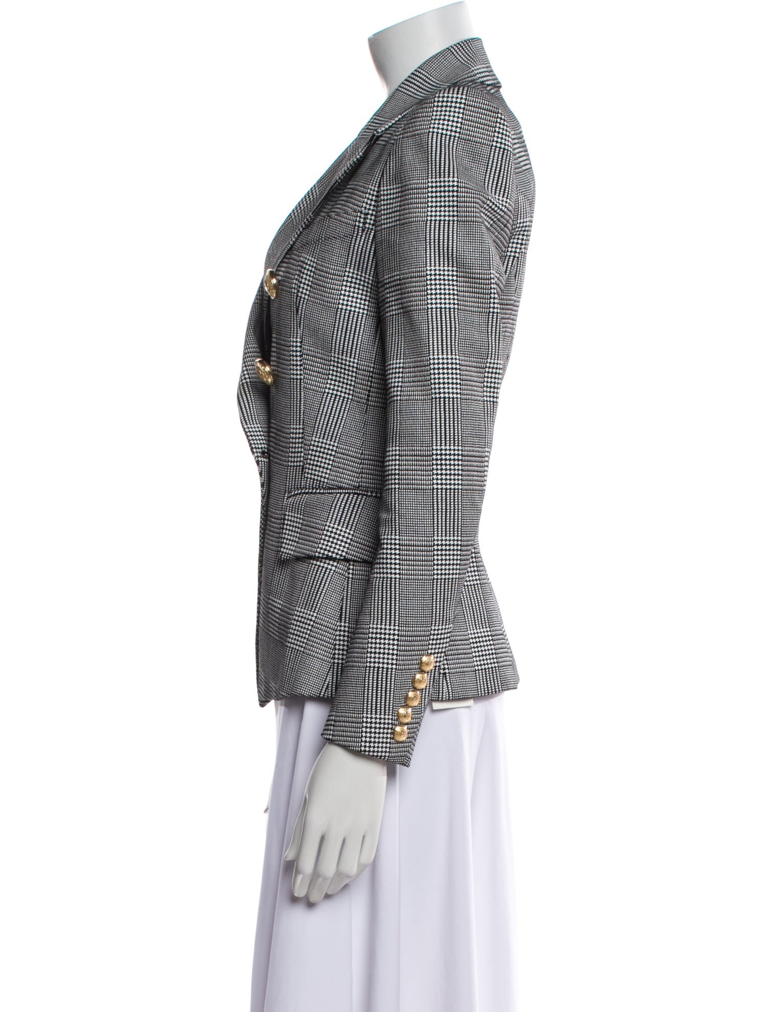 Balmain Houndstooth Print Blazer